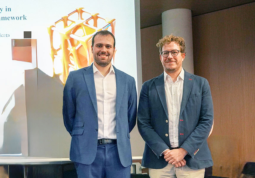 Luis León (left), Guillermo Mínguez